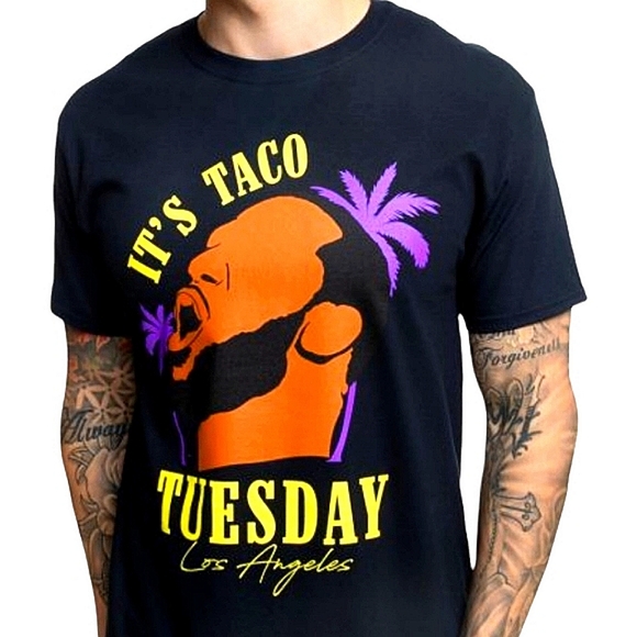 LeBron James It's Taco Tuesday Premium Black Tee - Picture 3 of 6
